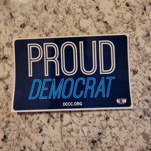 Proud Democrat Vinyl Sticker